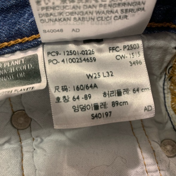 Levi’s 501 Medium Wash Blue Denim Jeans 25 - Picture 15 of 15